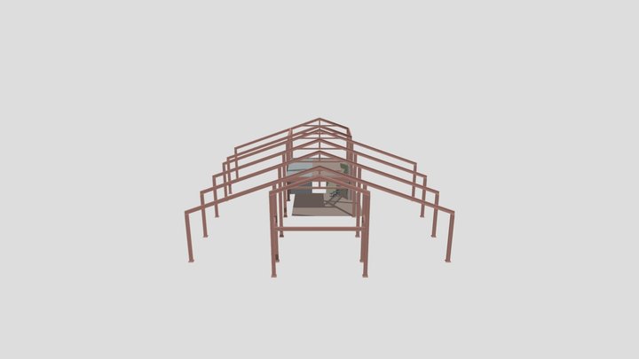 Шале Карасу лестница 8 3D Model