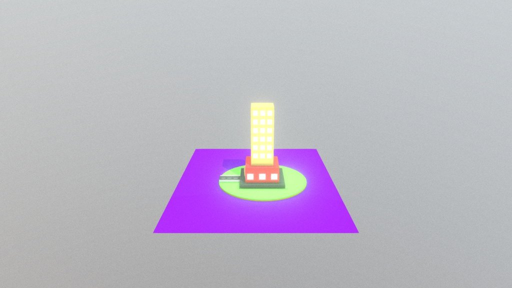 Low poly building