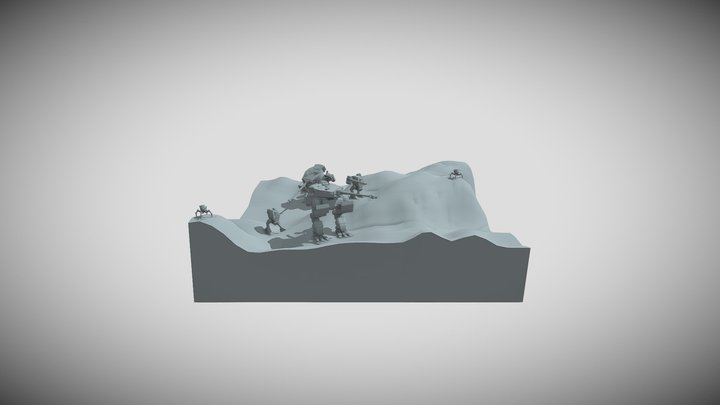 Homework. Mecha mk3 3D Model