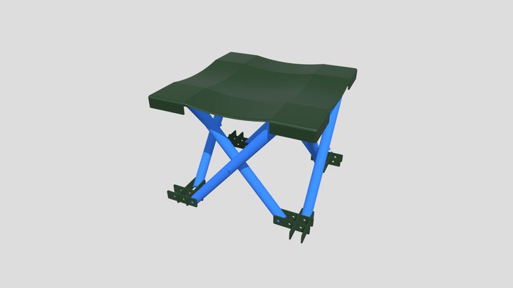 DIY PVC Camper's Chair 3D Model