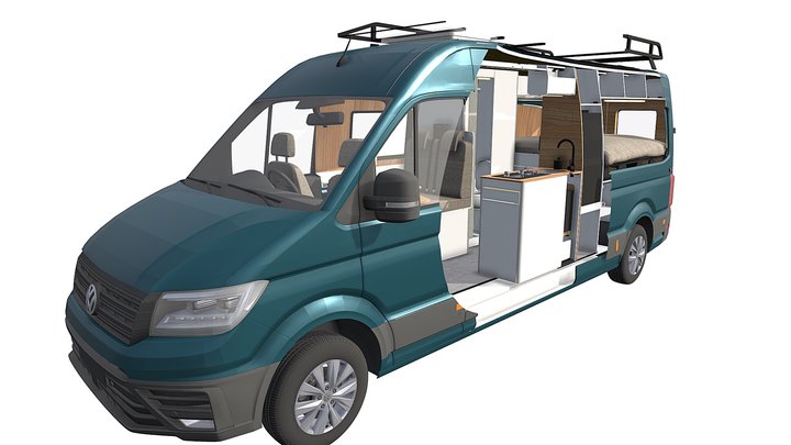 EVO DESIGN 3 – Crafter LWB +2017 model 3D Model