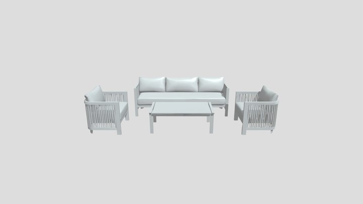 outdoor sofa set 3D Model