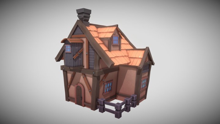 Stylized House 3D Model
