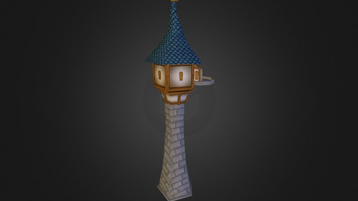Fairy Tale Tower. 3D Model