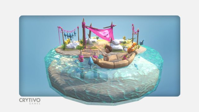 The Universim - Stone Age Fishing Hut 3D Model