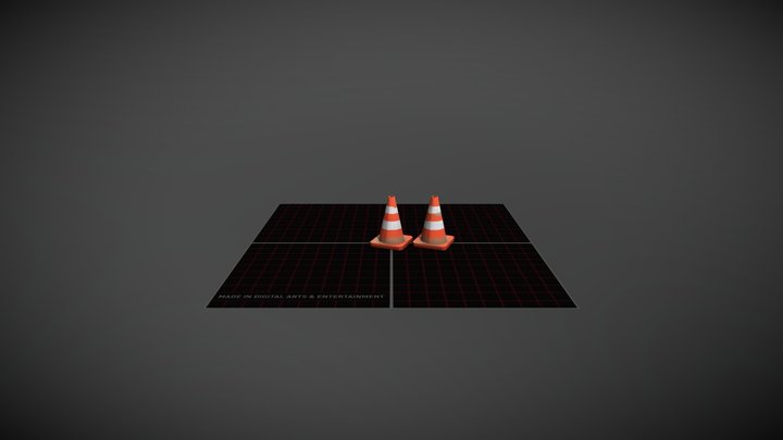 Traffic cones 3D Model