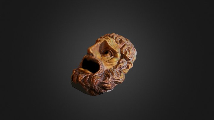 Roman Marble Mask 3D Model