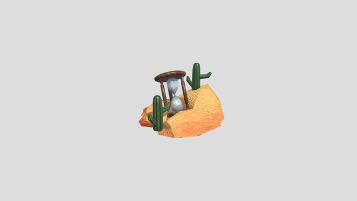 Desert Hourglass 3D Model