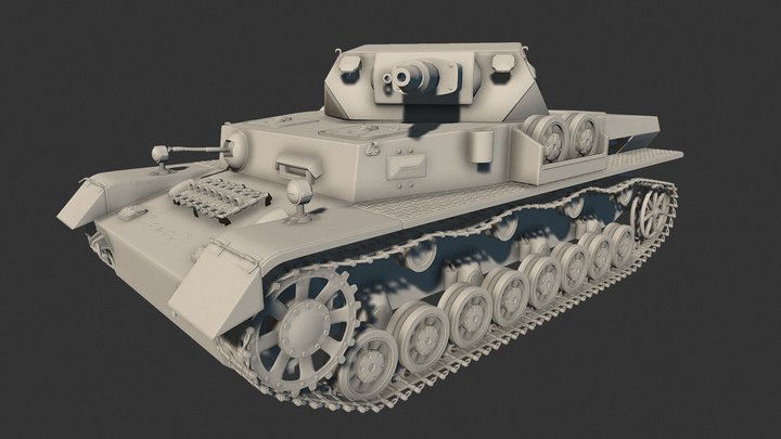 Panzer IV - Modeling Exercise – Free 3D Model STL