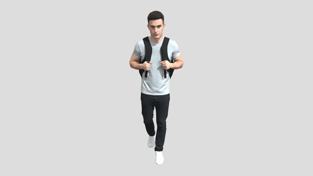 Man with Backpack
