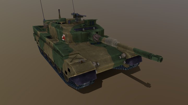 Type 90 Kyu-Maru – Modelo 3D gratuito STL
