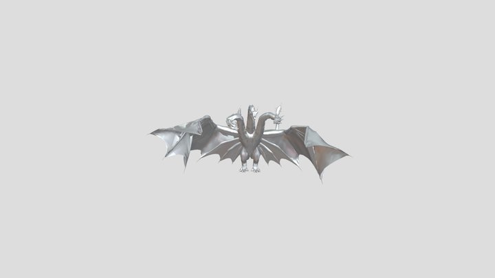 super-shyni-gold-king-ghdorah 3D Model