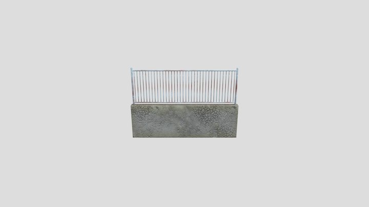 Concrete_with_fence – Modello 3D gratuito STL