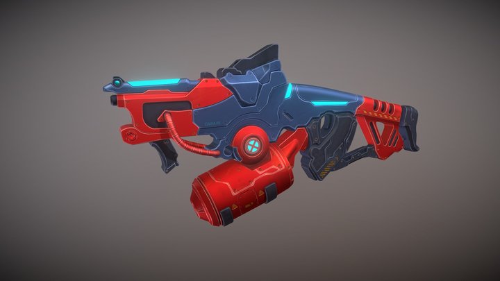 GMAX 49 – Sci-Fi Game-Ready Hero Weapon 3D Model