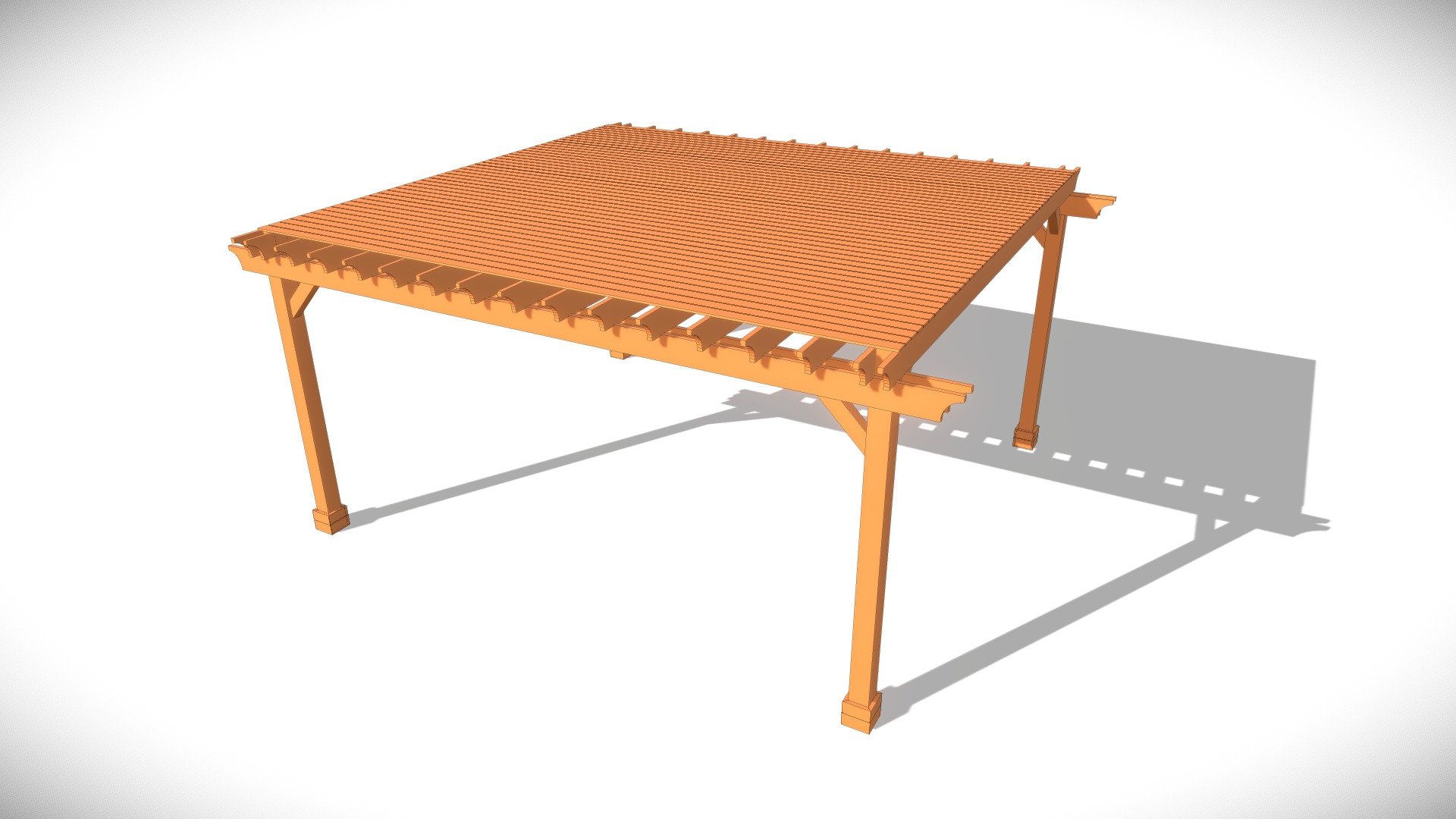 Custom Sunset Patio Pavilion 3D model by Conceptual Engineering RB