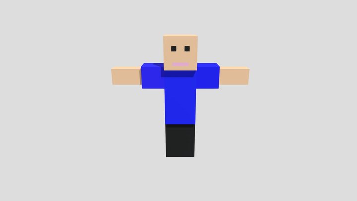 my bald avatar moving 3D Model