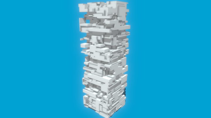 Cyberpunk Building 3D Model