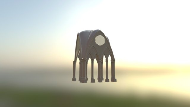 Gothic Temple 3D Model