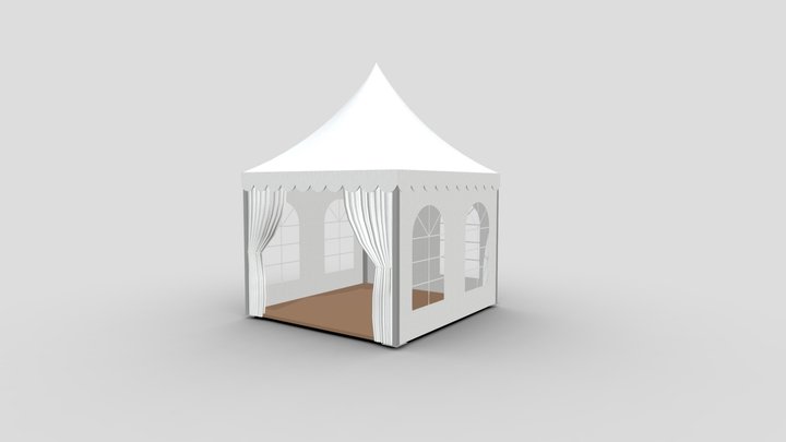 Mini Pagoda Tent 3D Model