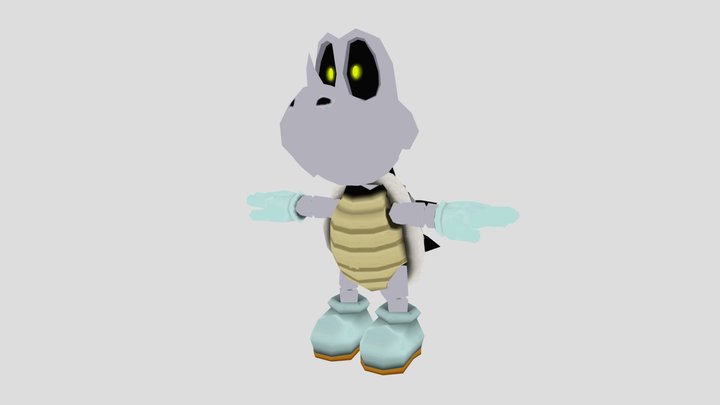 Mario Super Sluggers - Dry Bones – Free 3D Model STL