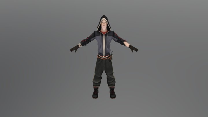 Thug Character 3D Model