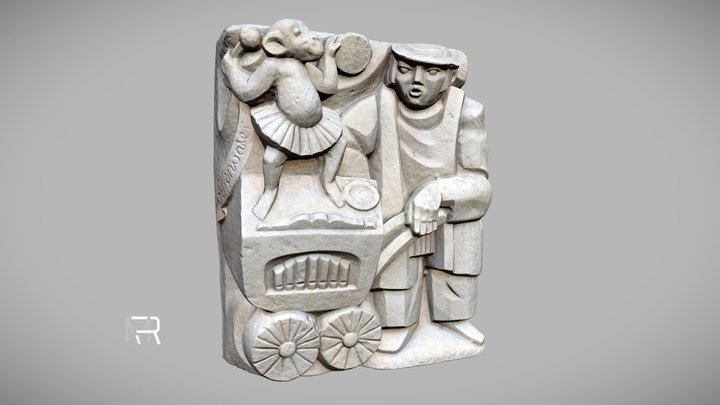 Magdeburg Characters - Affenvater 3D Model