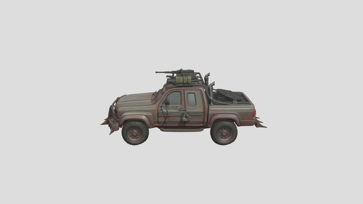 Desert Raider War Rig 3D Model