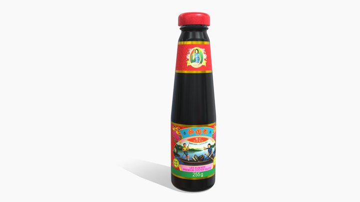 Oyster Sauce Bottle 3D Model