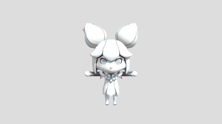 [Krita Mascot] Kiki the Cyber Squirel 3D Model