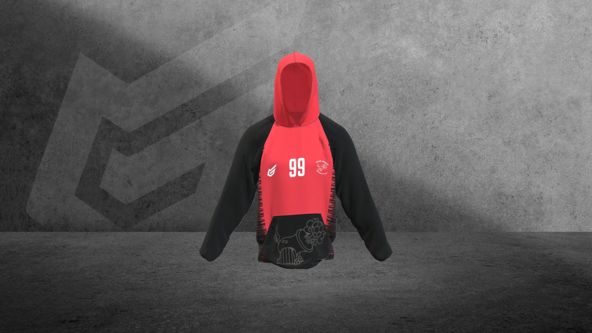 Team Arresø - Hoodie — Sketchfab embed 3D viewer