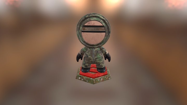 High-tech military 3D Model