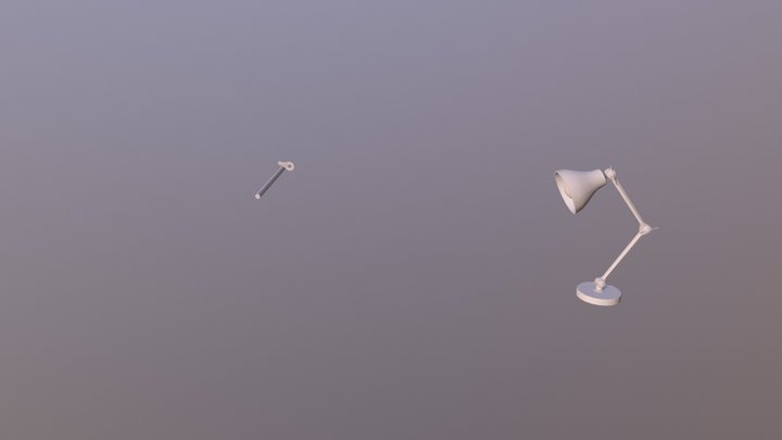 Lamp Jump Animation 3D Model