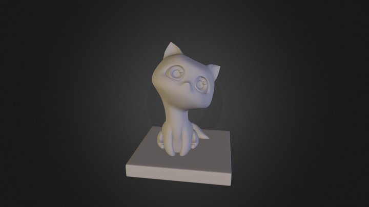 The Cat - Louanne 3D Model