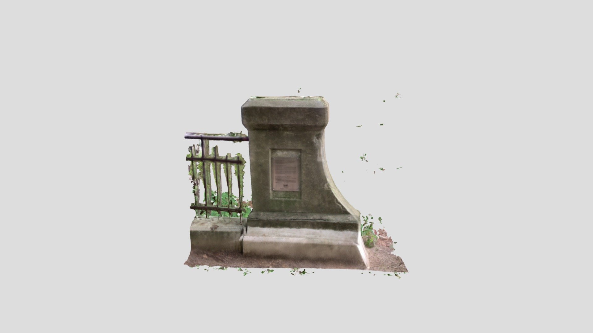 Zachowany fragment dawnego mostku Weisera