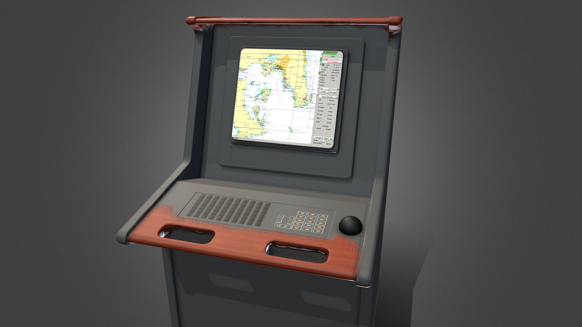 3D model Navigator - This is a 3D model of the Navigator. The 3D model is about a computer on a table.