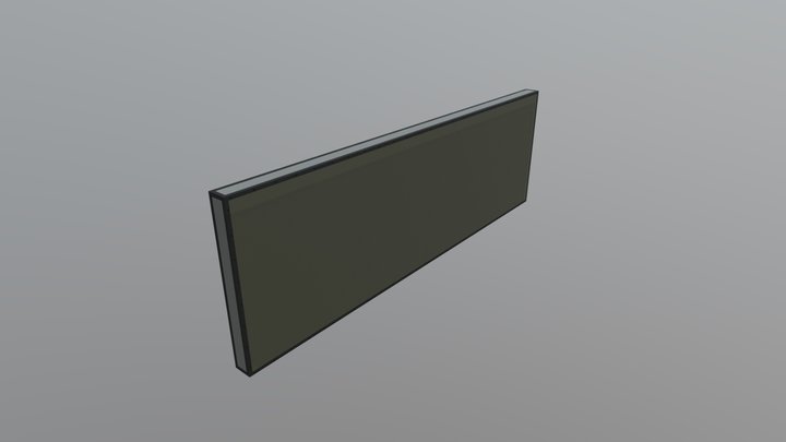 Angle Iron Wall Trim 3D Model
