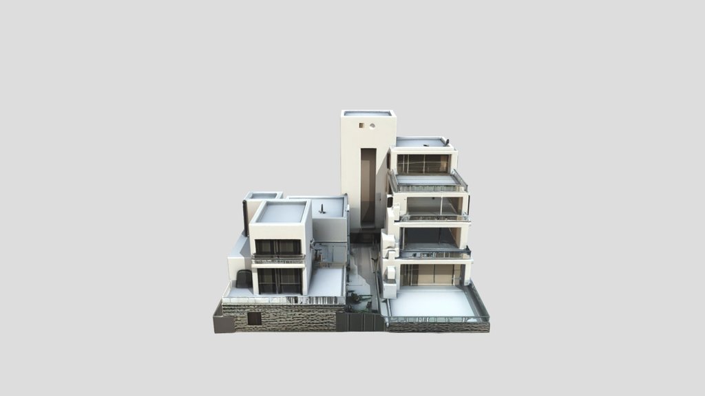 Complejo Residencial Moderno - en Bloques