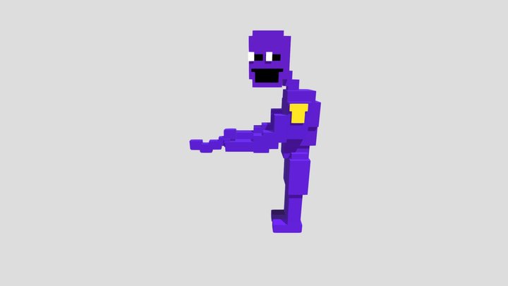 Purple Guy Viliam Afton Fnaf 3D Model