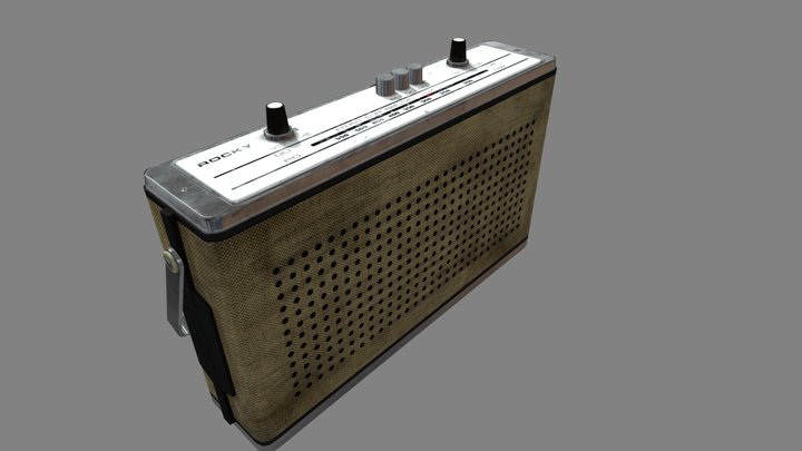 60's Radio Post 3D Model