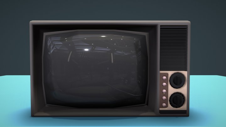 старый телевизор old television ТВ TV 3D Model
