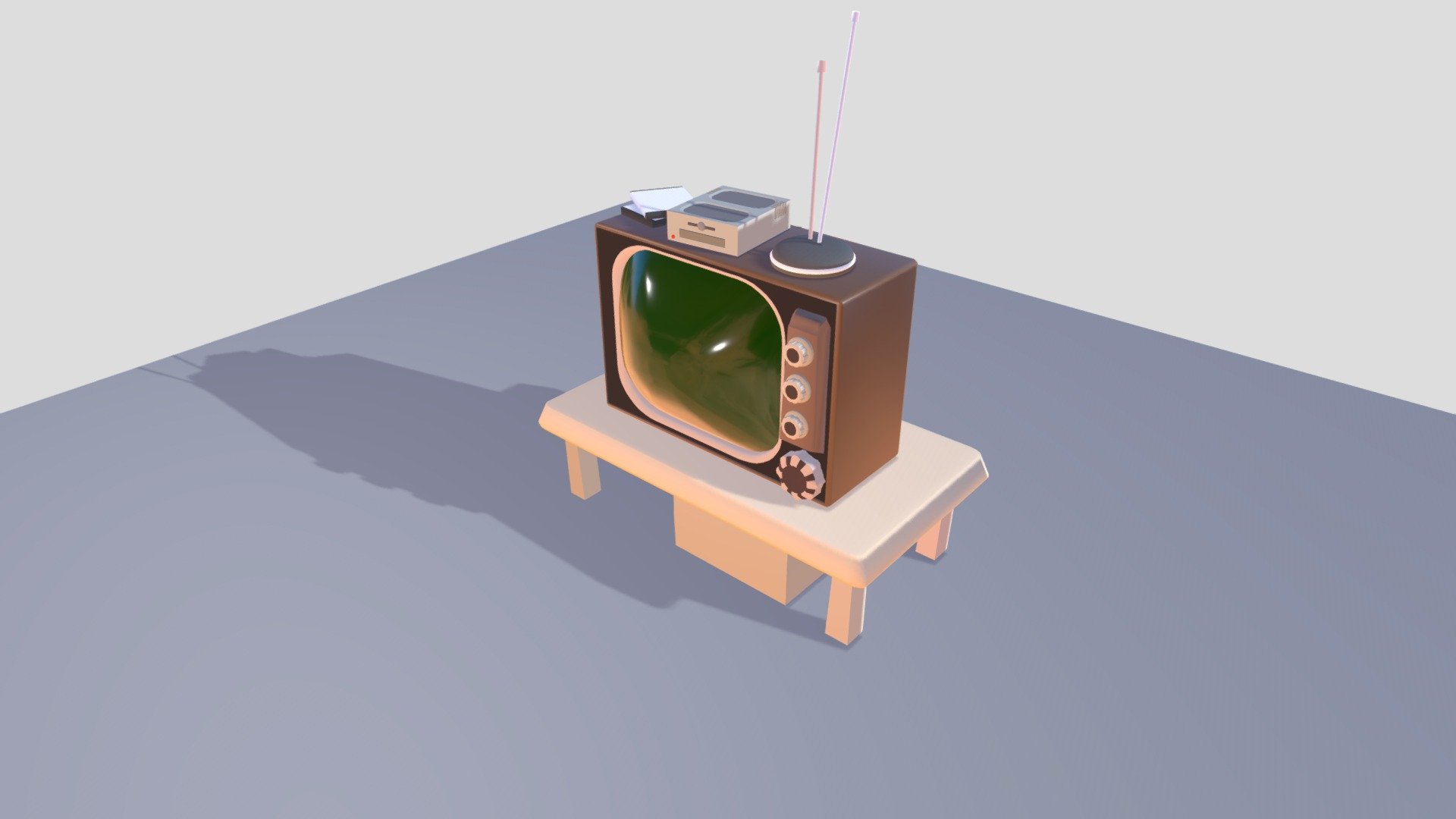 Телевизор - 3D model by Lenchx [0b1ccbc] - Sketchfab