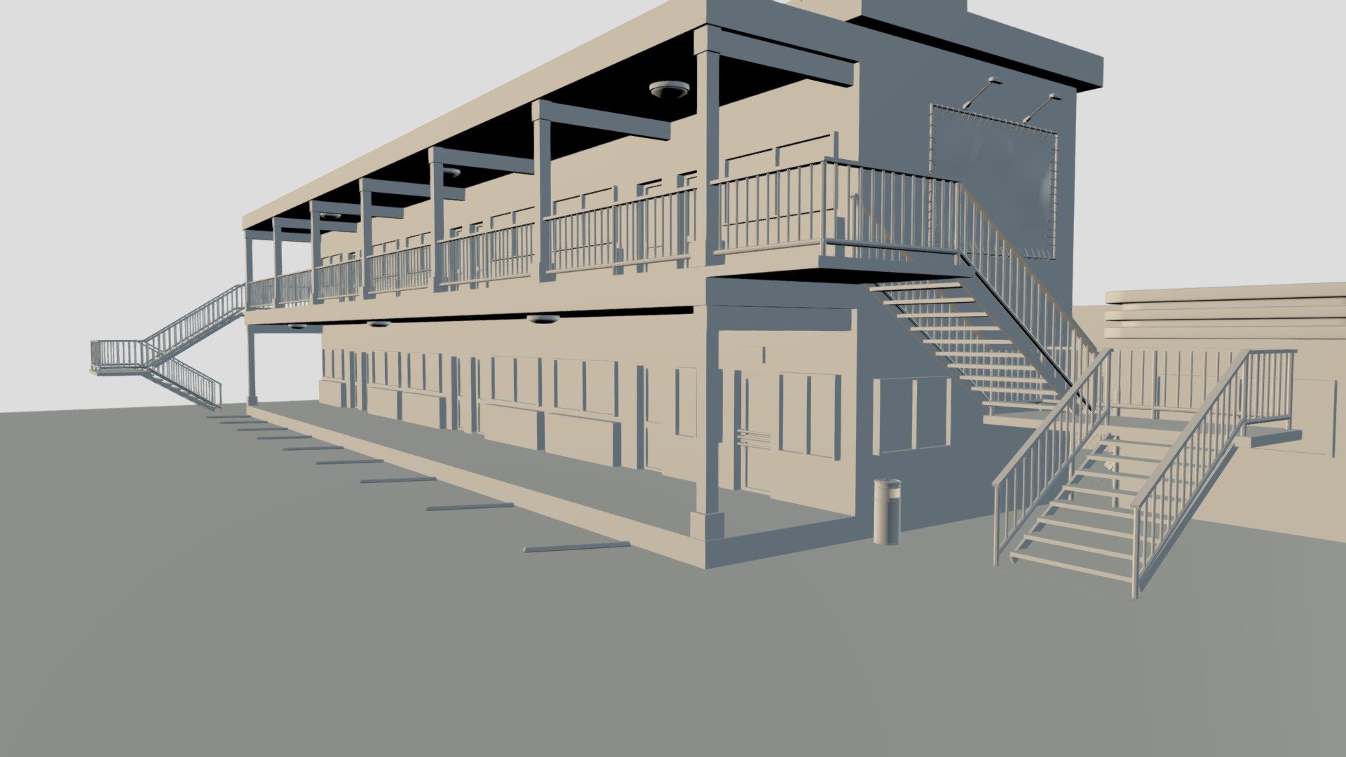 Gas station/motel/cafe (blocking)