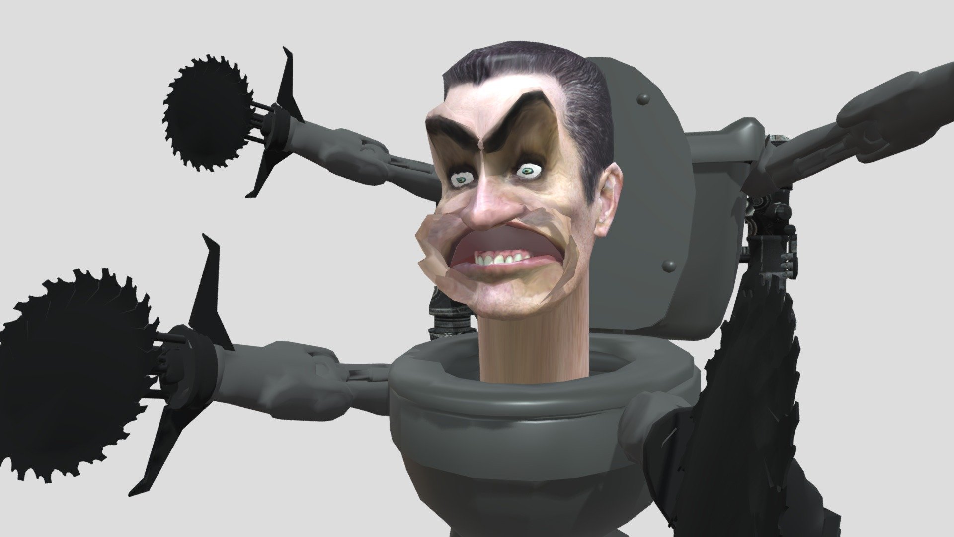 Buzzsaw Gman Toilet With Animation. - Download Free 3D Model By Tryhard ...