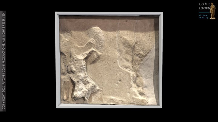 3D rendering of Metope West 10 (Parthenon)