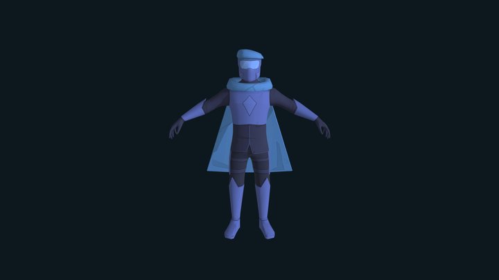 Teal Character 3D Model