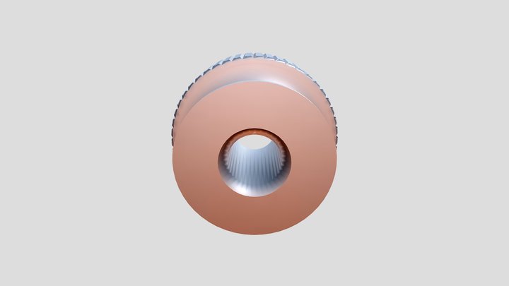 Microchip_Assembly - RES - KNURLED_NUT-1 3D Model