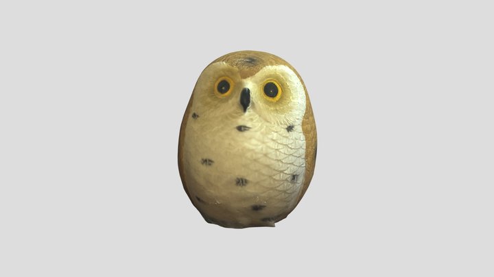 Owl Paper Weight 3D Model