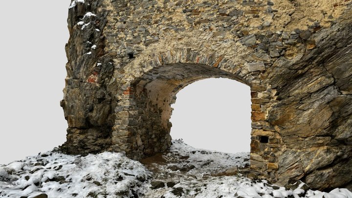Castle Archway - Dívčí Kámen 3D Model