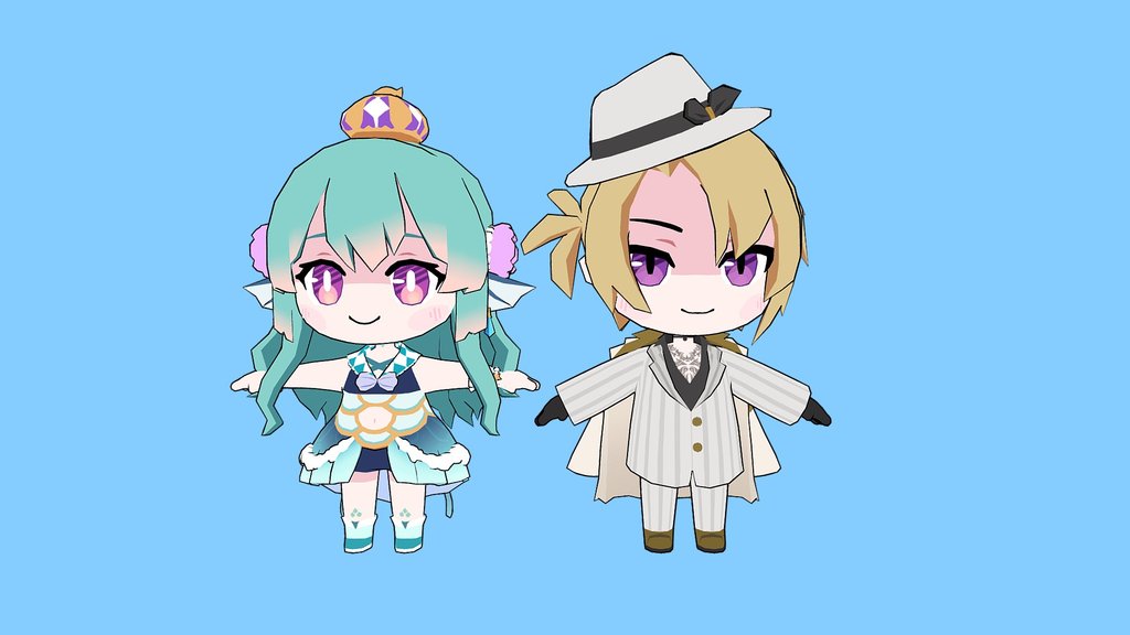 NijisanjiEN: Chibi Finana and Luca