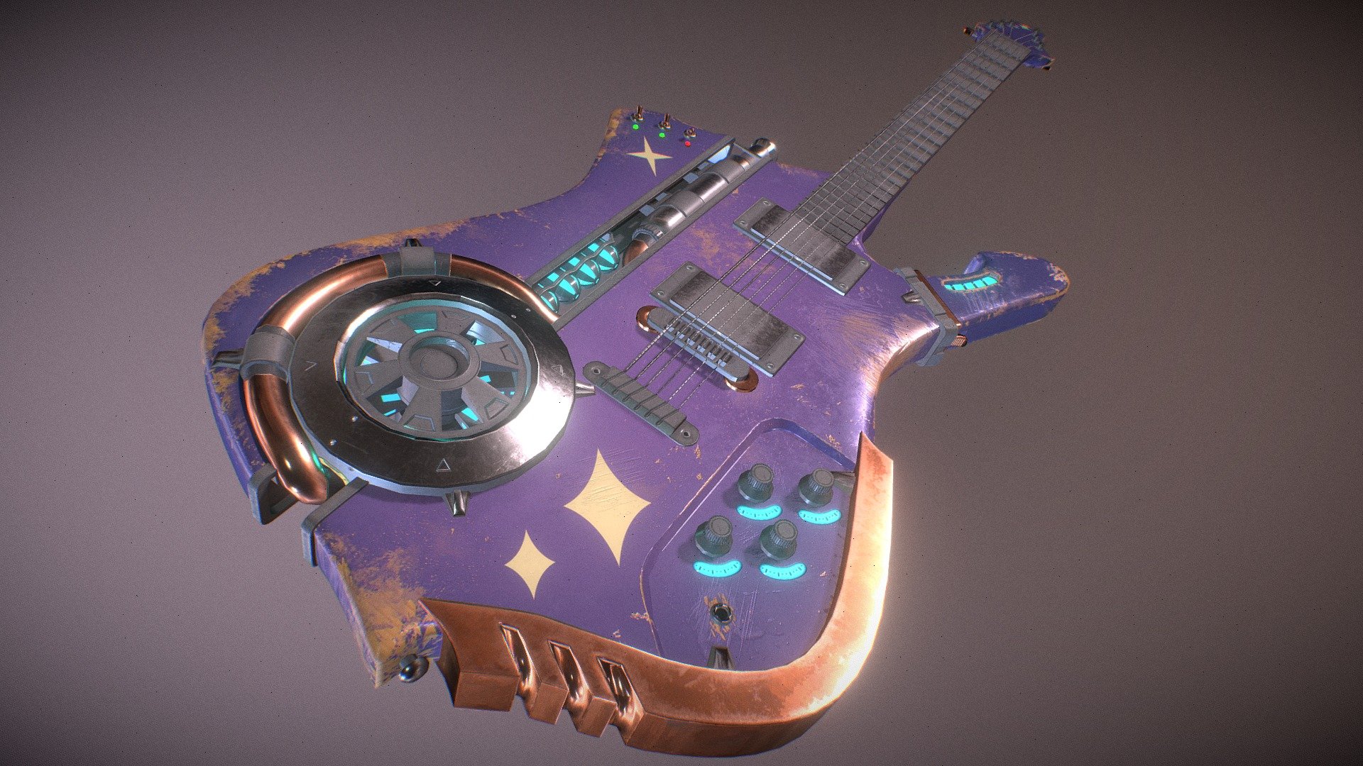 Riff Rifle - Scifi Guitar - 3D model by That's Cool Jack (@thats_cool ...